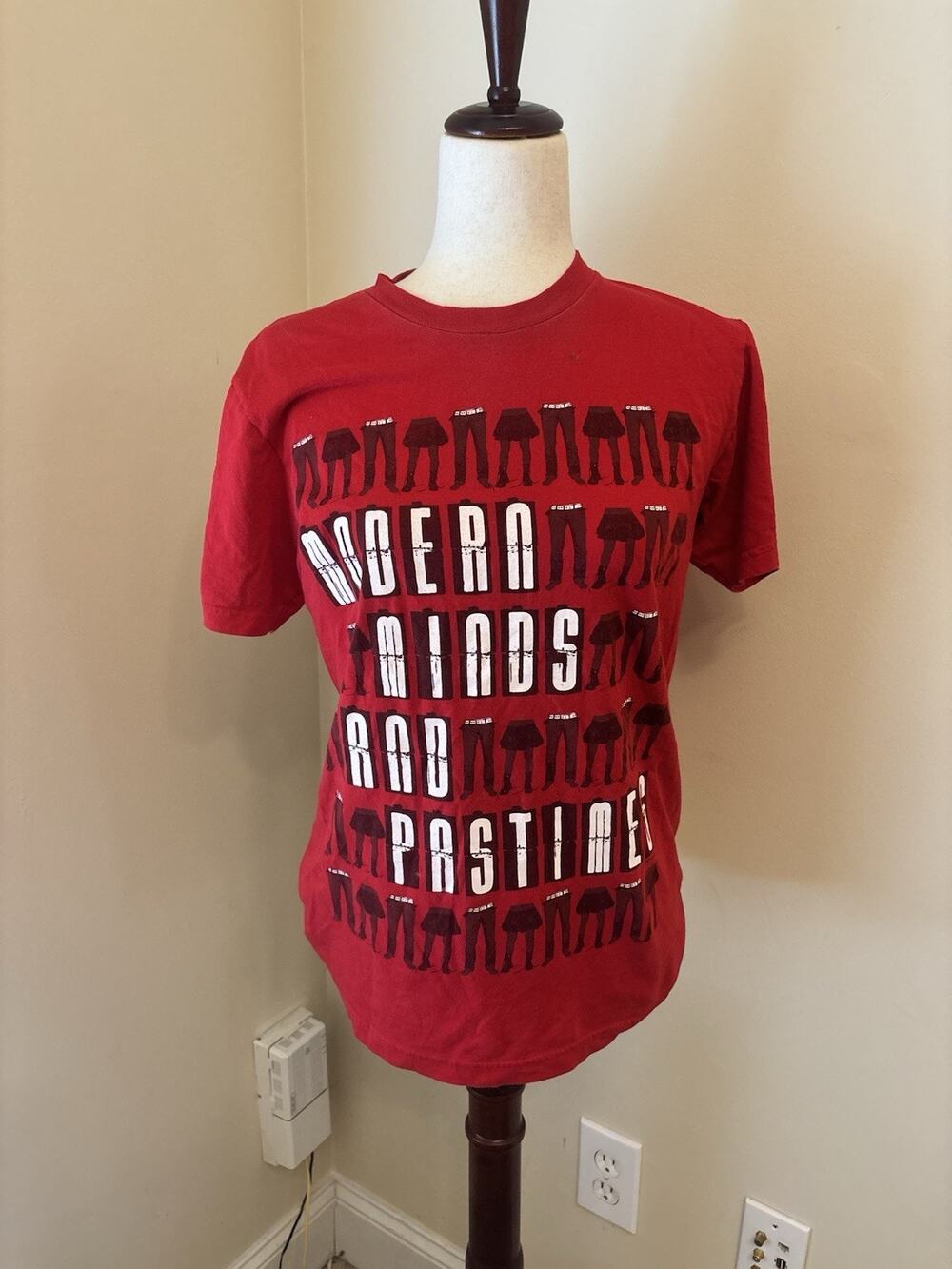 The Click Five Signed Tee Shirt Red Modern Minds and Pastimes American Apparel